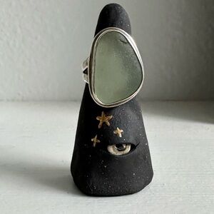 Sea glass ring